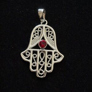 Gold plated Hamsa Hand pendant